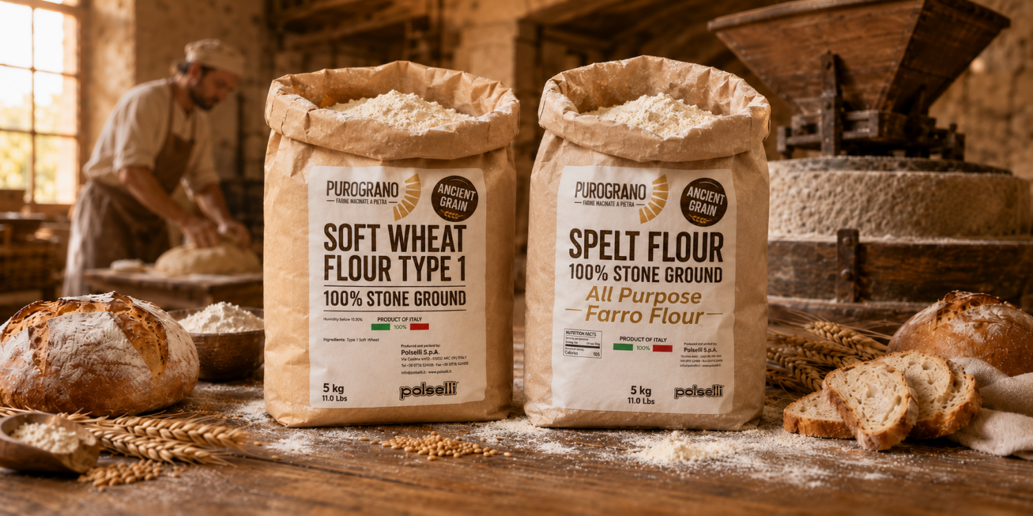 Polselli – Premium Additive‑Free Flour,Experience 100 Years of Italian Milling Excellence,High-Quality Flour for Artisan Bread & Pizza