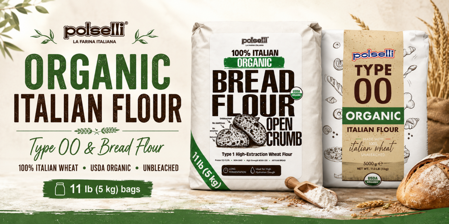 Polselli – Premium Additive‑Free Flour,Experience 100 Years of Italian Milling Excellence,High-Quality Flour for Artisan Bread & Pizza