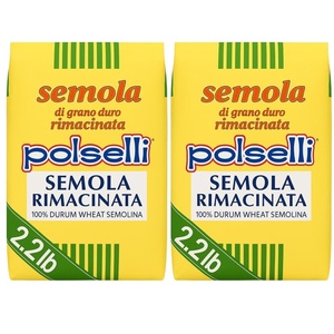 image:imagePOLSELLI 2 Pack Semola Flour Semolina Rimachinata Di Grano Duro 1 kg