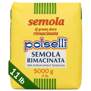 image:imagePOLSELLI Italian Semola Flour Fine Ground Semolina Rimachinata 5 kg